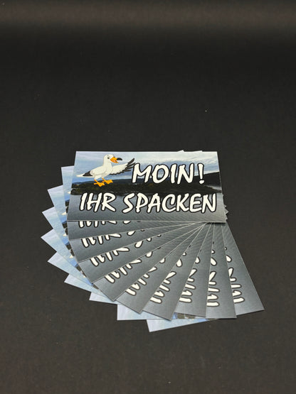Sticker "Moin! ihr Spacken"