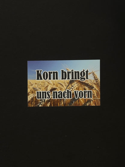 Sticker "Korn bringt uns nach vorn"