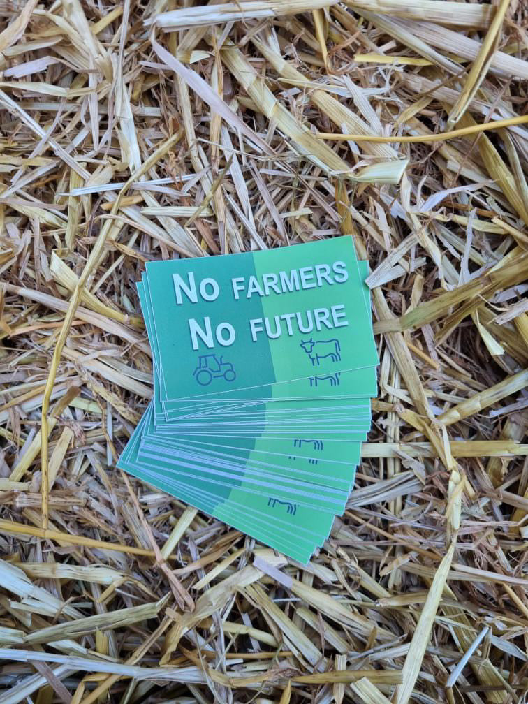 Sticker "No Farmers No Future"