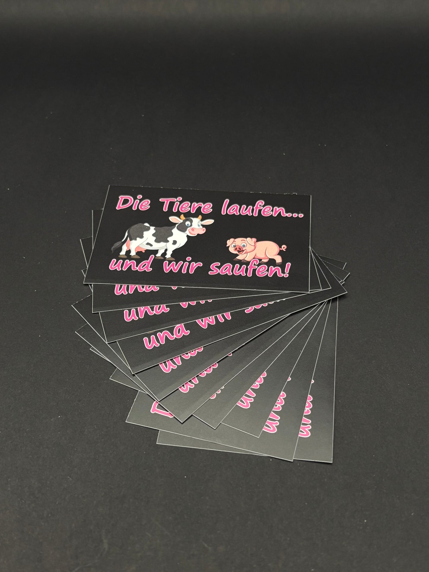 Sticker "Die Tiere laufen..."