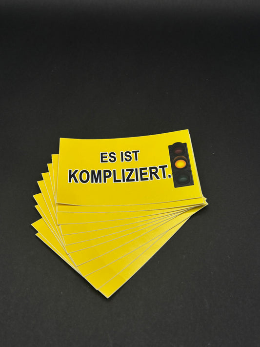 Sticker "Es ist kompliziert"