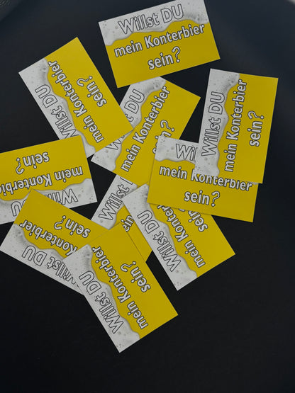 Sticker "Willst du mein Konterbier sein ?"