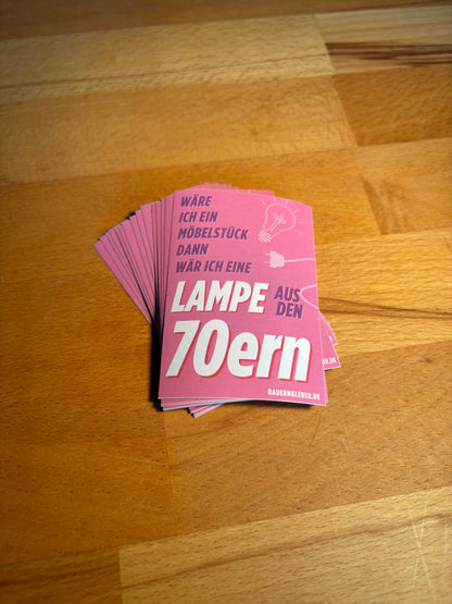 Sticker "Lampe aus den 70ern "