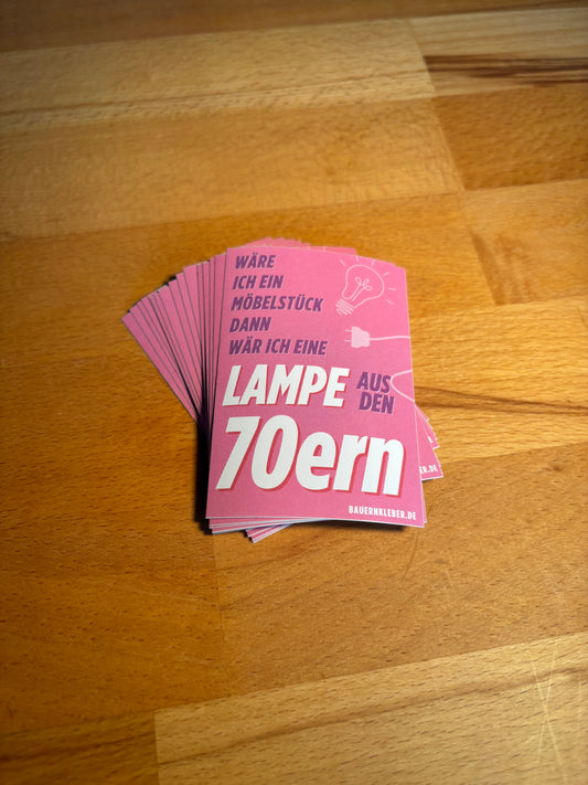 Sticker "Lampe aus den 70ern "