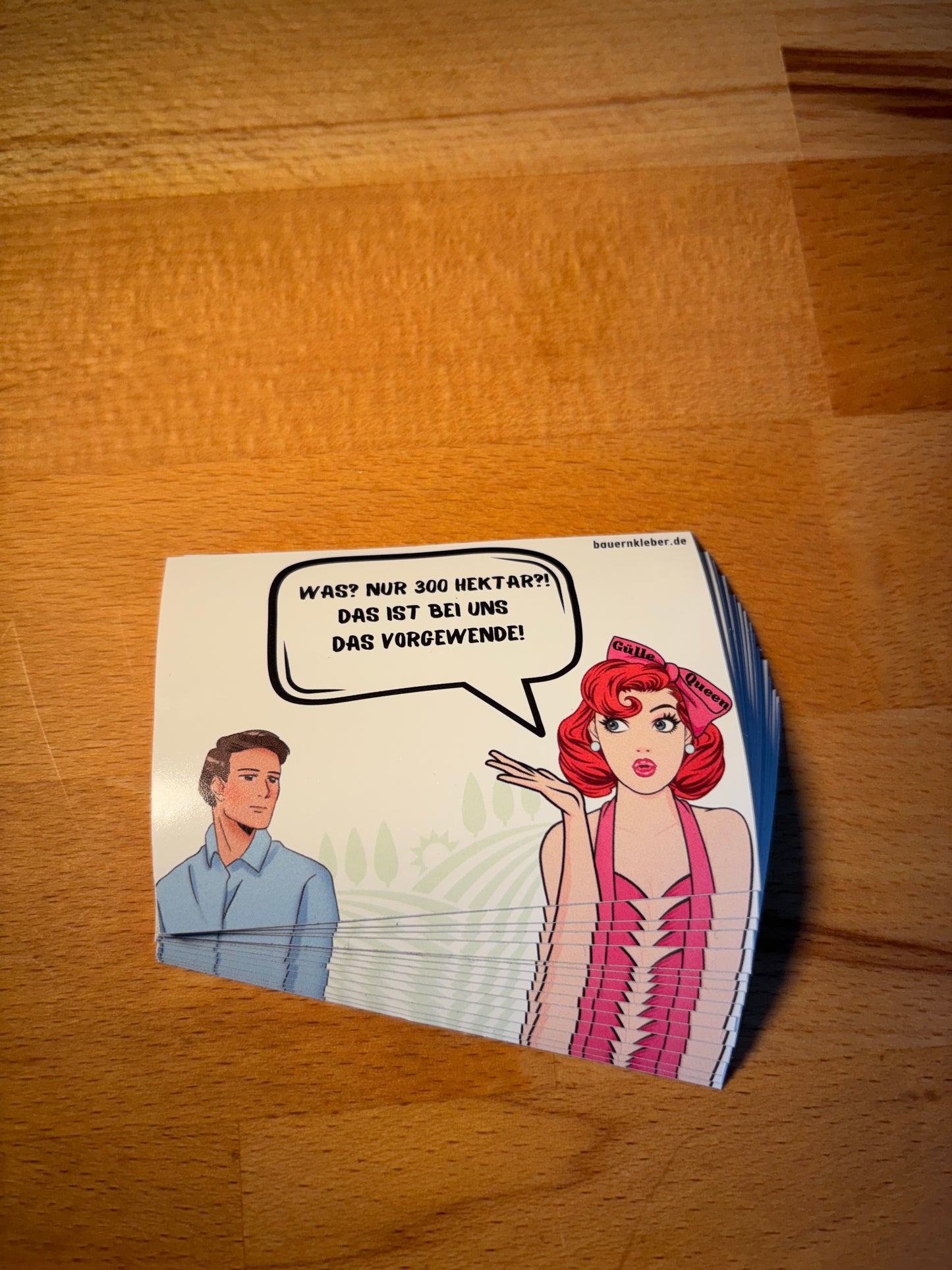 Sticker " Was? Nur 300 Hektar?!"