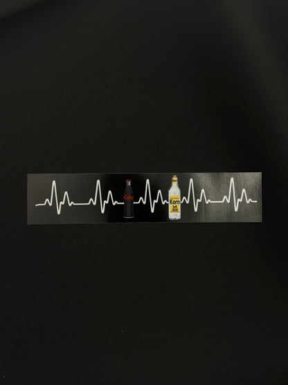 Sticker "Herzschlag Cola Korn"