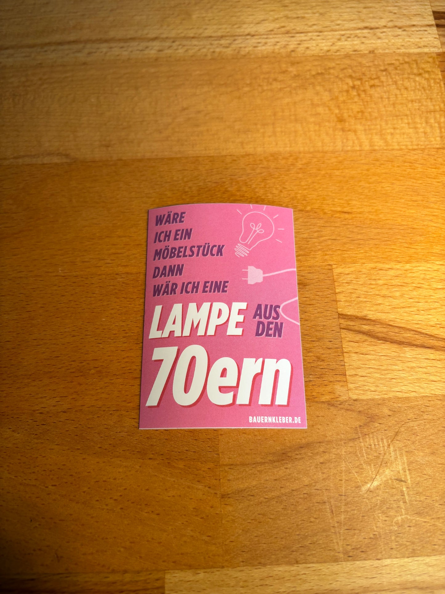 Sticker "Lampe aus den 70ern "