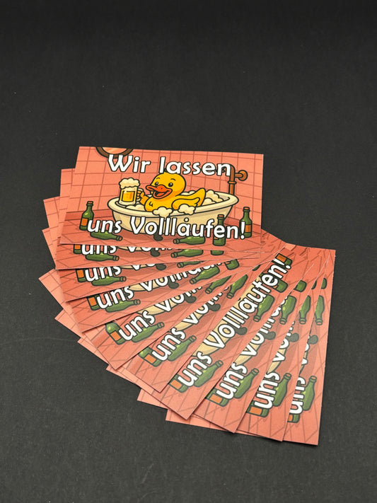 Sticker "Wir lassen uns Volllaufen!"
