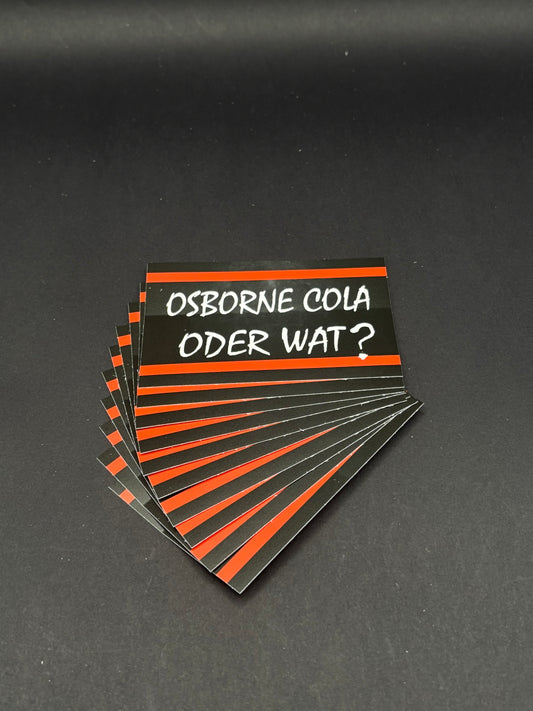 Sticker "Osborne Cola Oder Wat?"