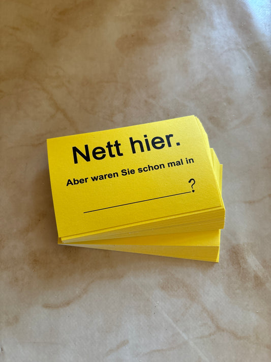 Sticker "Nett Hier!"