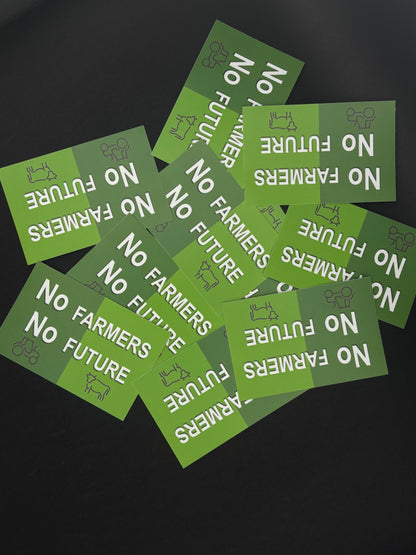Sticker "No Farmers No Future"