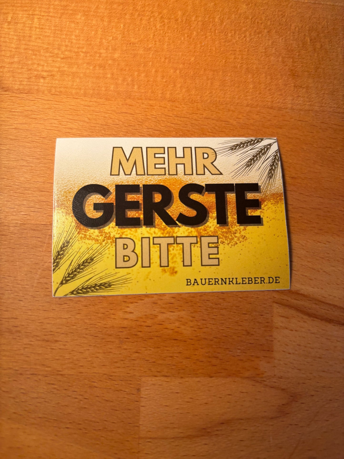 Sticker "Mehr Gerste bitte!"