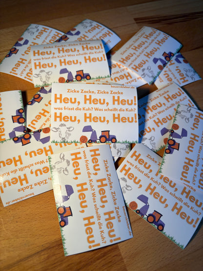 Sticker "Zicke-Zacke-Zicke-Zacke Heu, Heu, Heu"