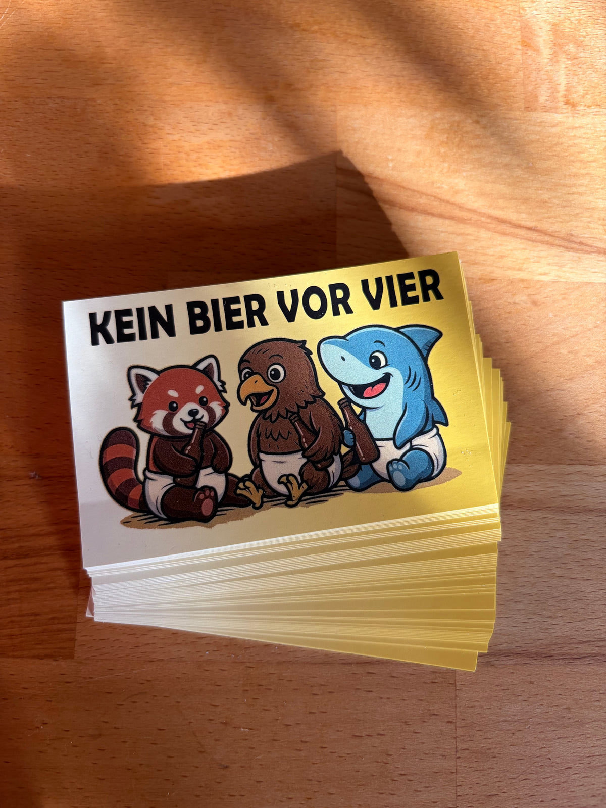 Sticker "KEIN BIER VOR VIER"