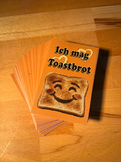 Sticker "Ich mag Toastbrot"