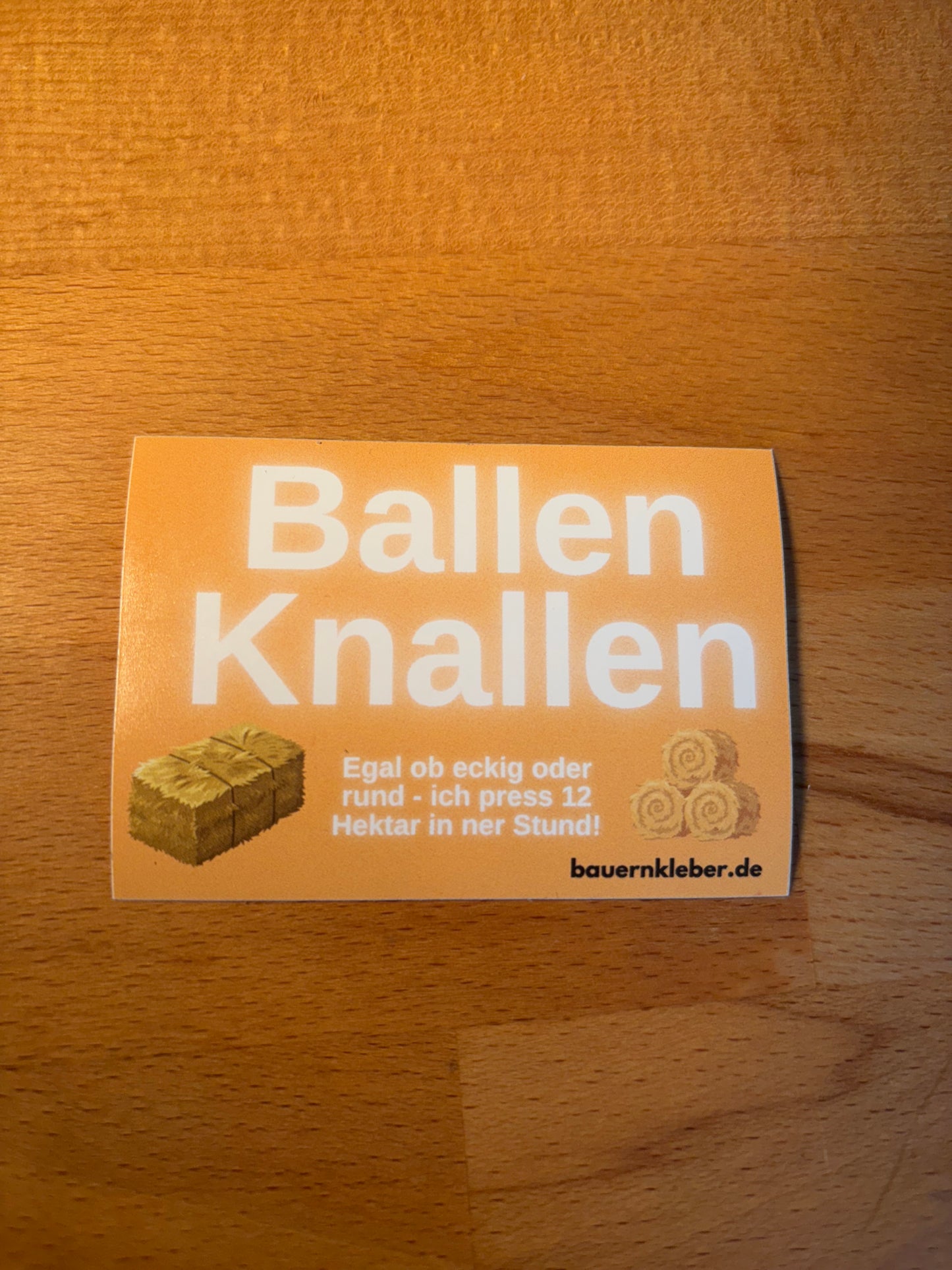 Sticker "Ballen Knallen"