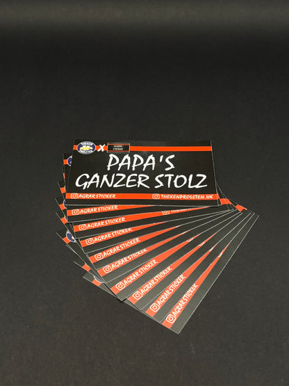 Sticker "Papa's ganzer Stolz"