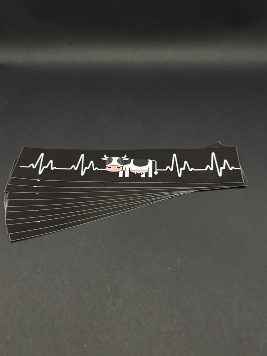 Sticker "Herzschlag Kuh"