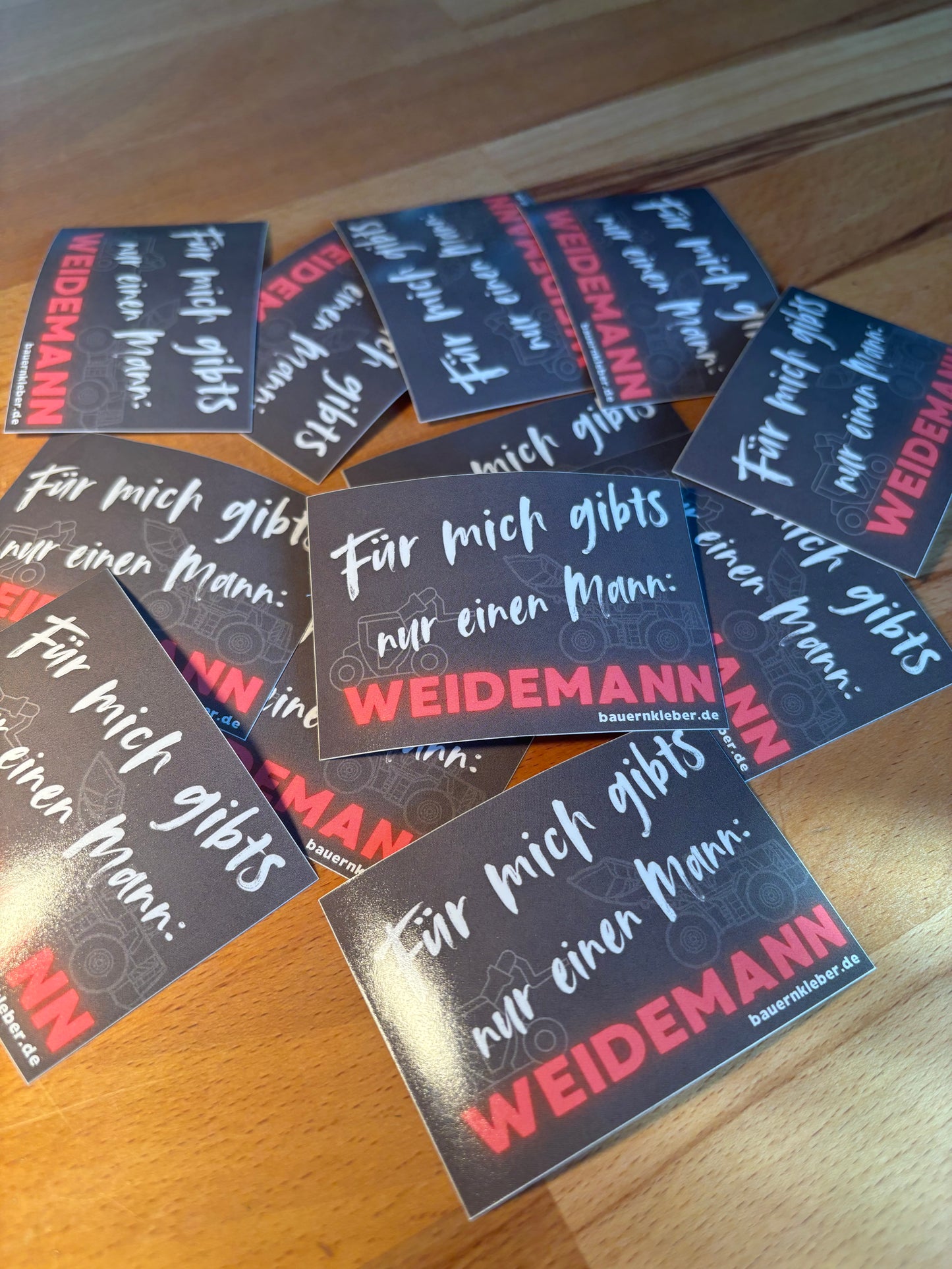 Sticker "Nur einen Mann: Weidemann"