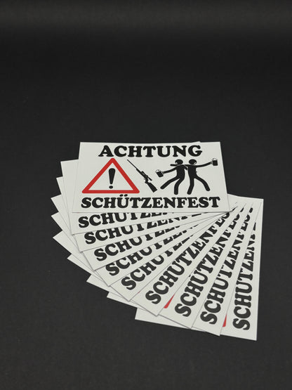 Sticker "Achtung Schützenfest"