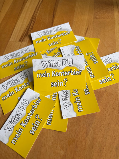 Sticker "Willst du mein Konterbier sein ?"
