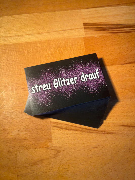 Sticker "streu Glitzer drauf"
