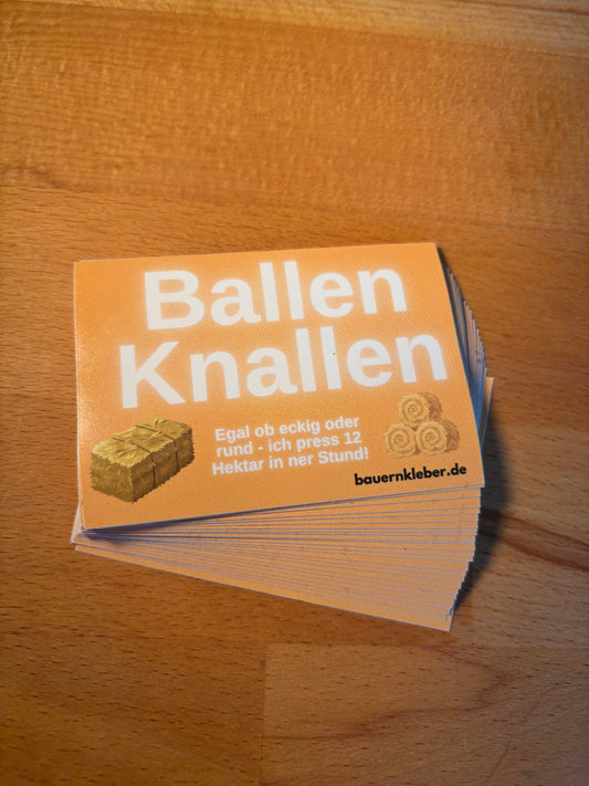 Sticker "Ballen Knallen"