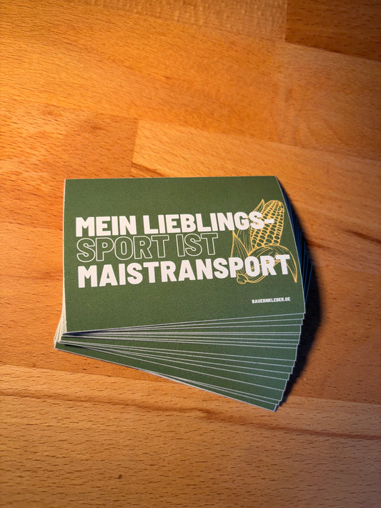 Sticker "Mein Lieblingssport ist Maistransport"