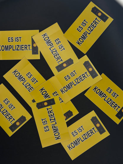 Sticker "Es ist kompliziert"