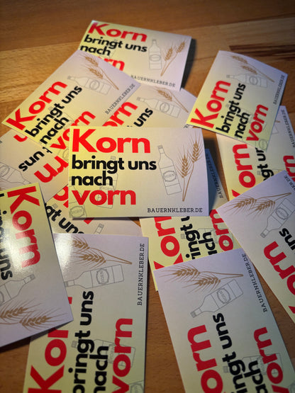 Sticker " Korn bringt uns nach vorn"