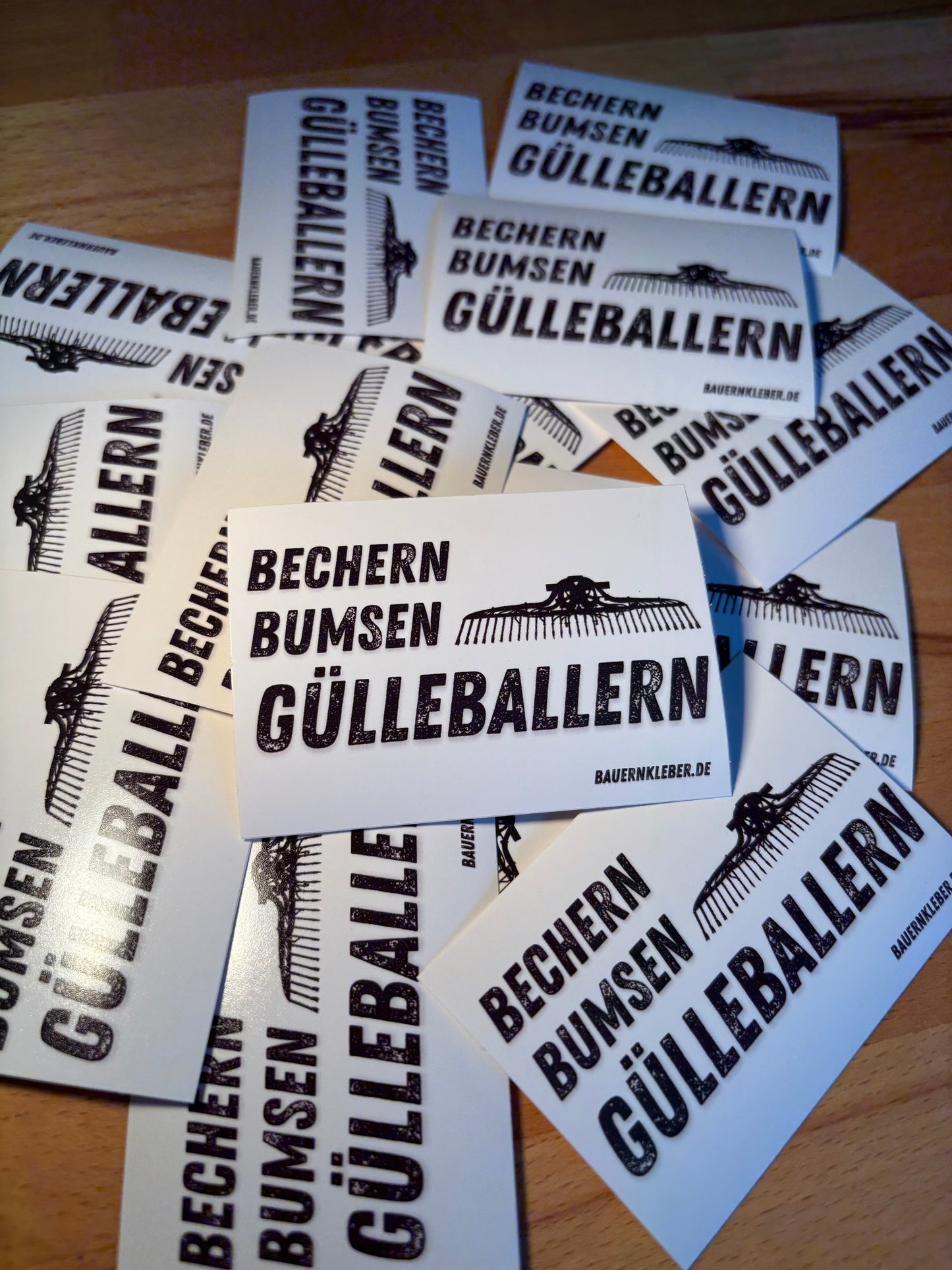 Sticker "Bechern, Bumsen, Gülleballern"