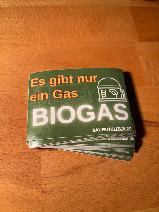 Sticker "Es gibt nur ein Gas Biogas"