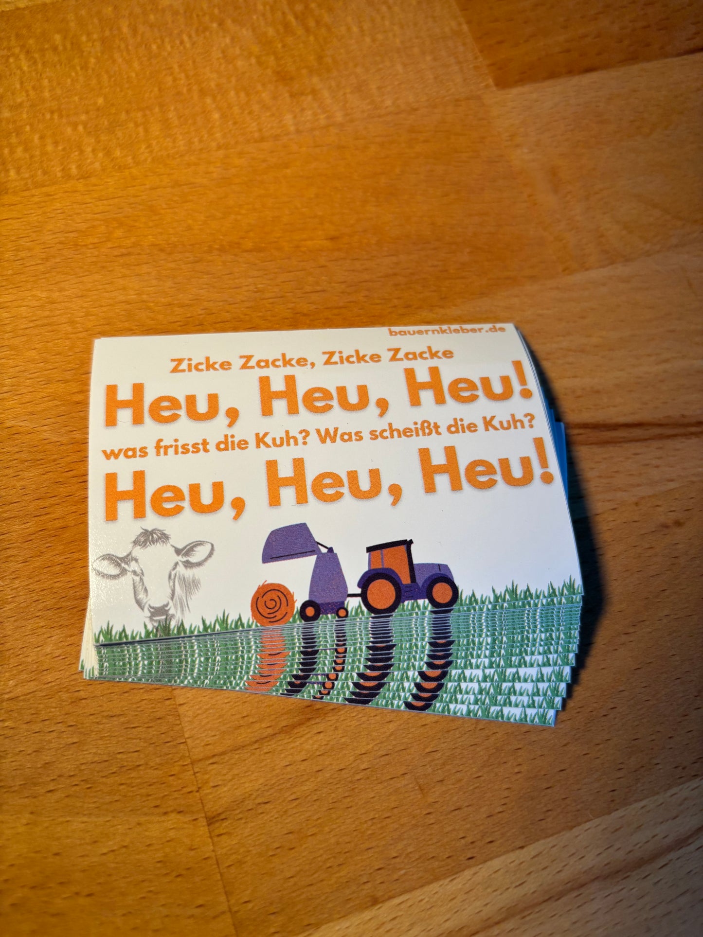 Sticker "Zicke-Zacke-Zicke-Zacke Heu, Heu, Heu"