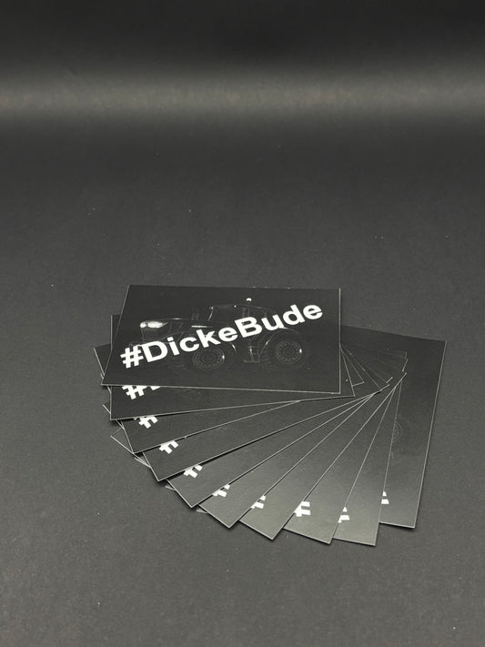 Sticker "#DickeBude"