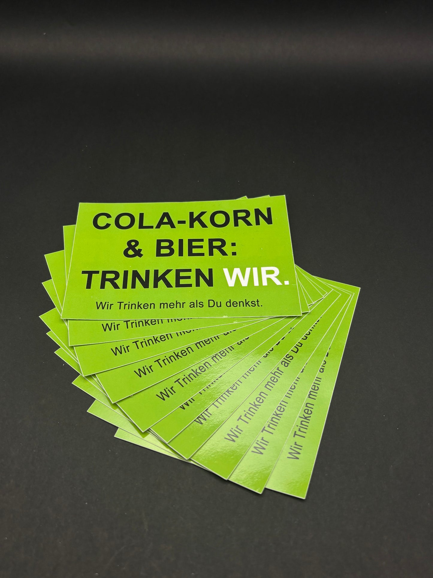 Sticker "Cola-Korn & Bier Trinken Wir"