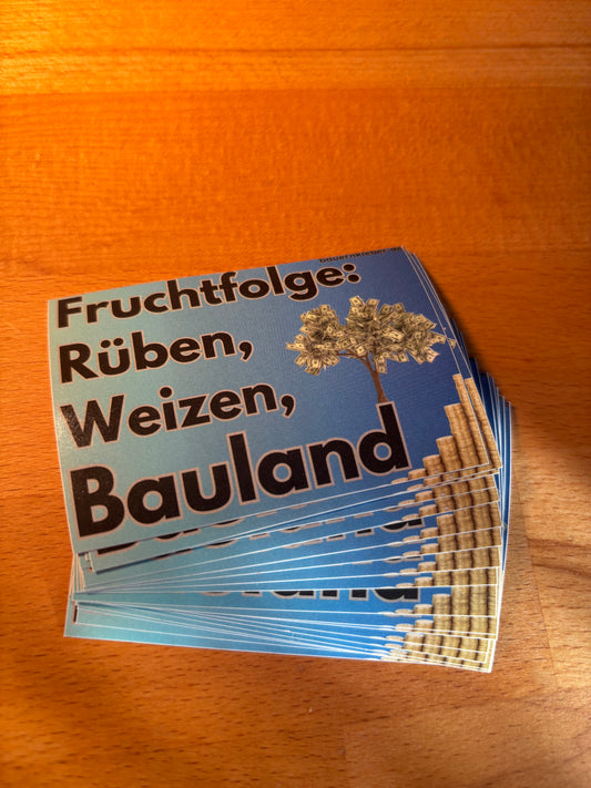 Sticker "Fruchtfolge Bauland"