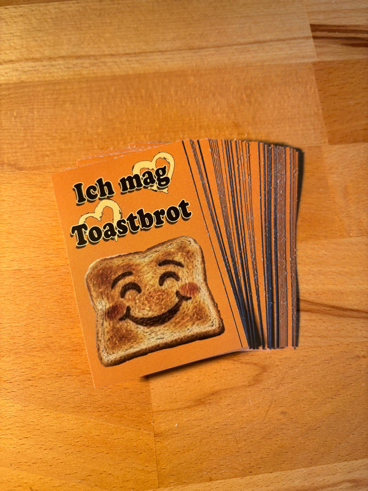 Sticker "Ich mag Toastbrot"