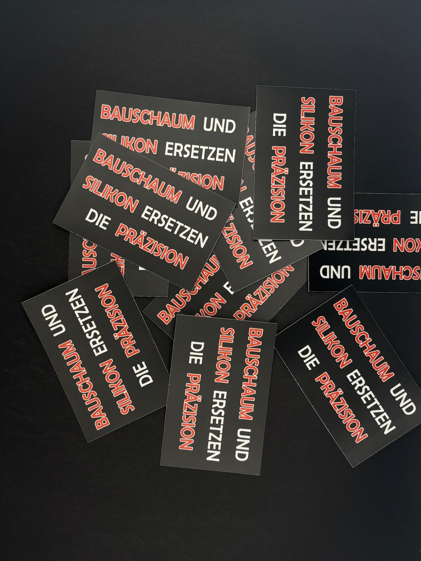 Sticker "Bauschaum und Silikon"