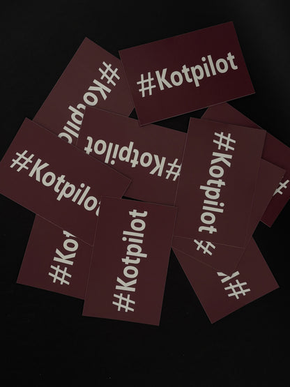 Sticker "#Kotpilot"