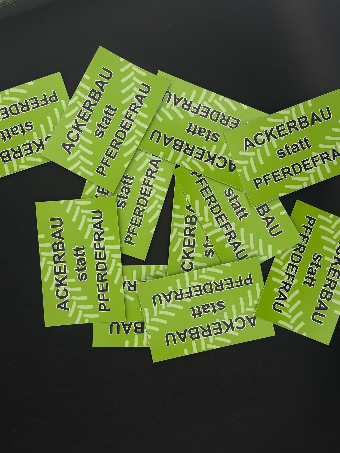 Sticker "Ackerbau statt Pferdefrau"