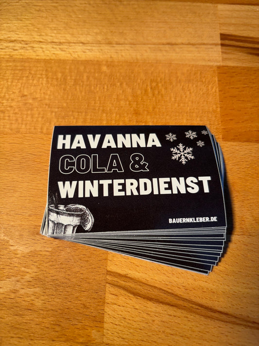 Sticker "Havanna Cola & Winterdienst"
