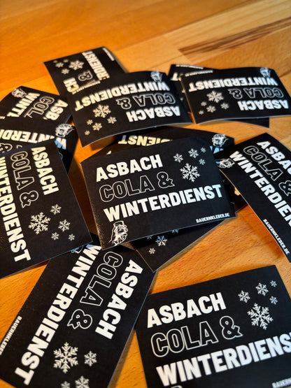 Sticker "Asbach Cola & Winterdienst"
