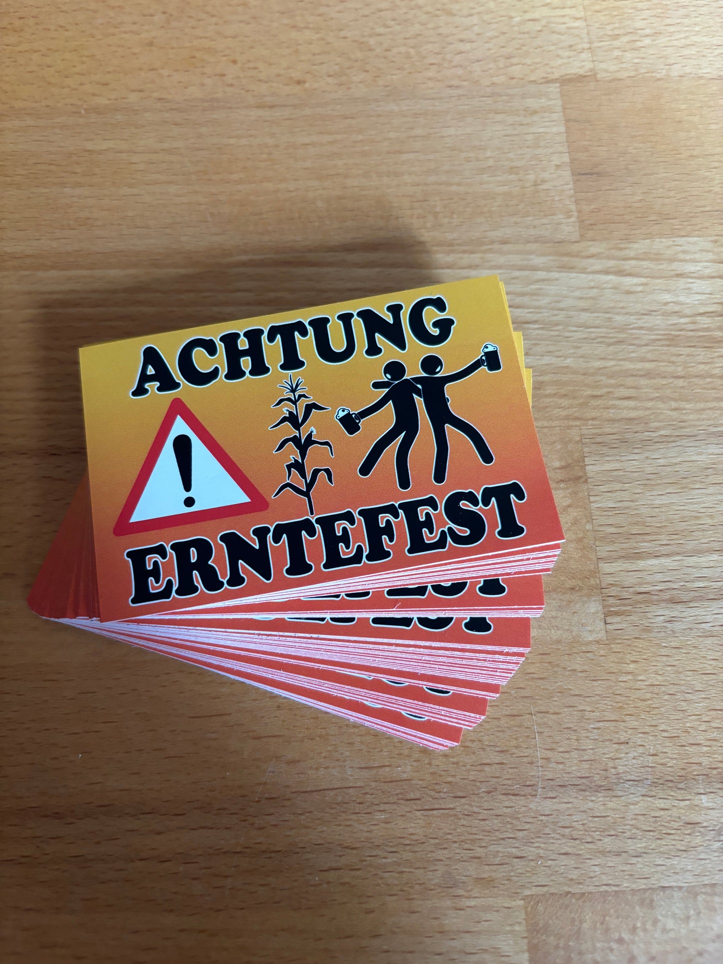 Sticker "Achtung Erntefest"