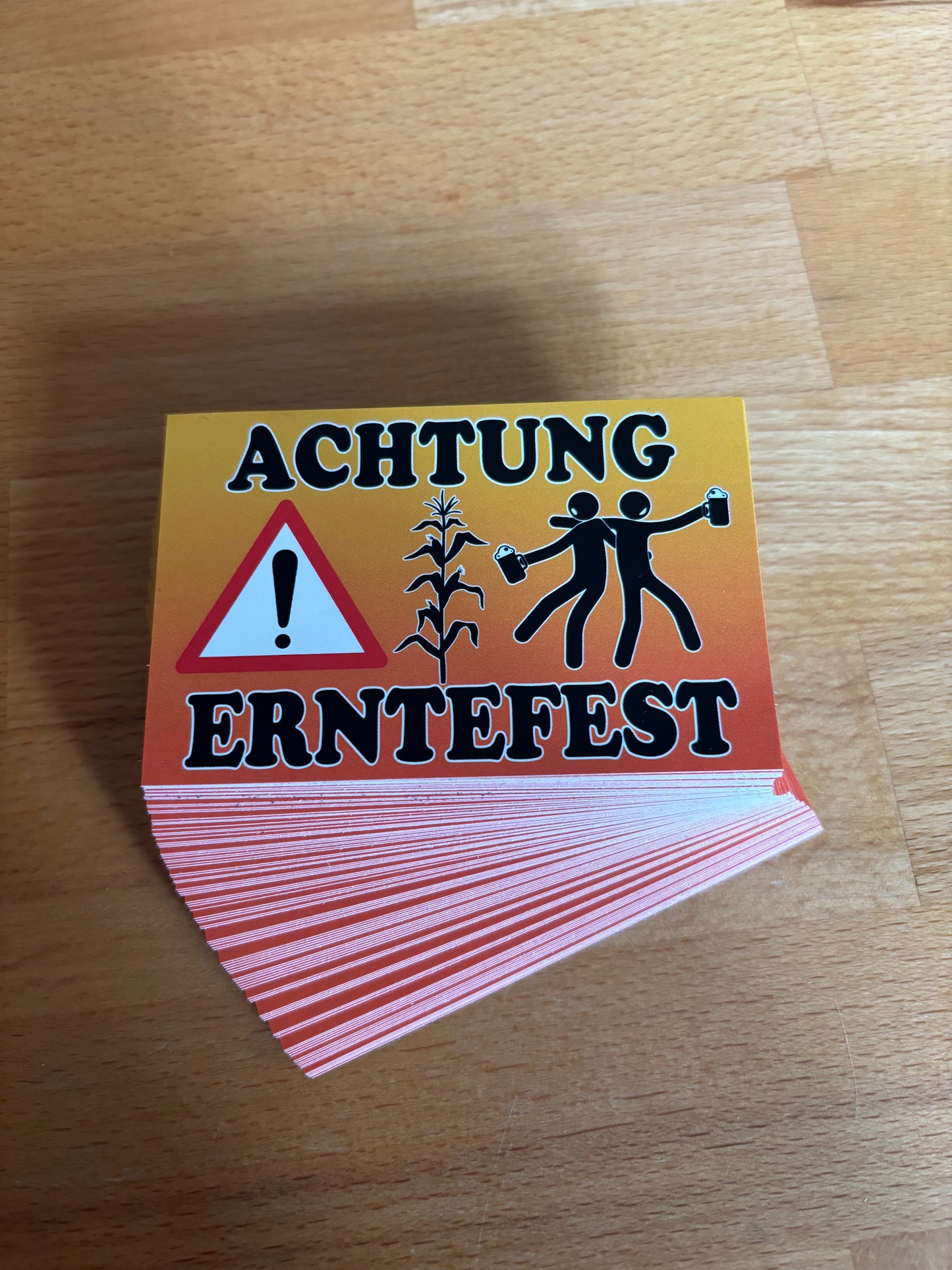 Sticker "Achtung Erntefest"