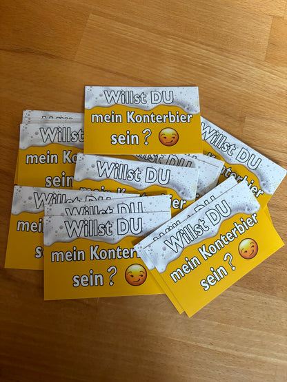 Sticker "Willst du mein Konterbier sein ?"