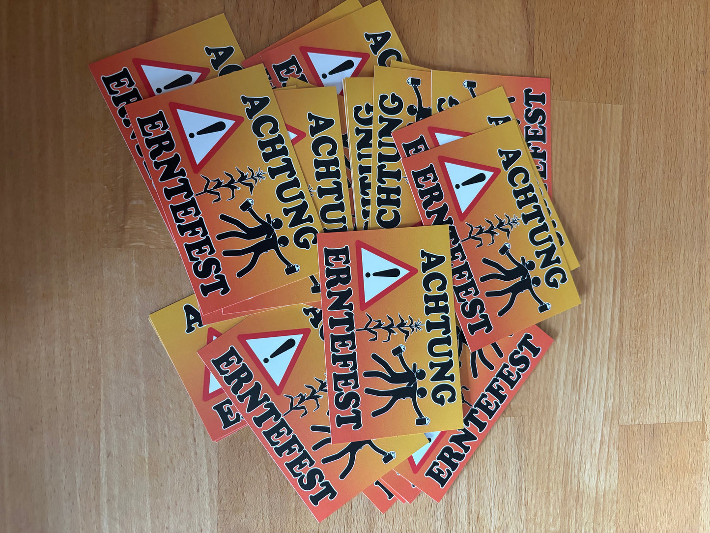 Sticker "Achtung Erntefest"