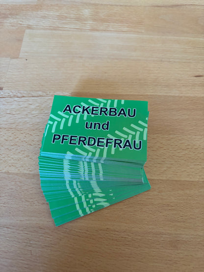 Sticker "Ackerbau und Pferdefrau"