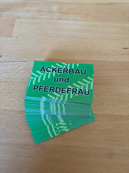 Sticker "Ackerbau und Pferdefrau"