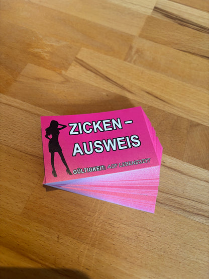 Sticker "Zicken-Ausweis"