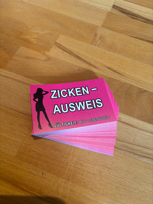 Sticker "Zicken-Ausweis"